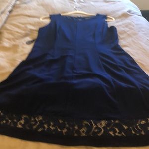 Jessica Howard size 12 navy blue 2 piece set dress worn once